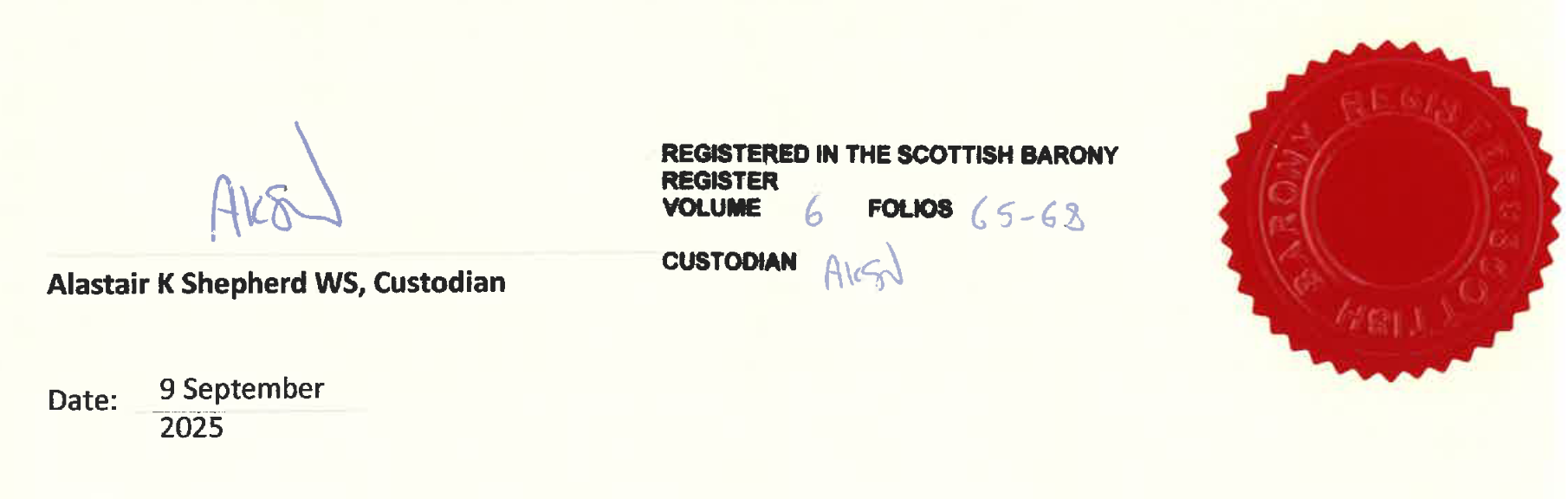 Authentication stamp